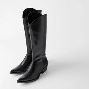 🆕Zara  Heeled Cowboy Boots